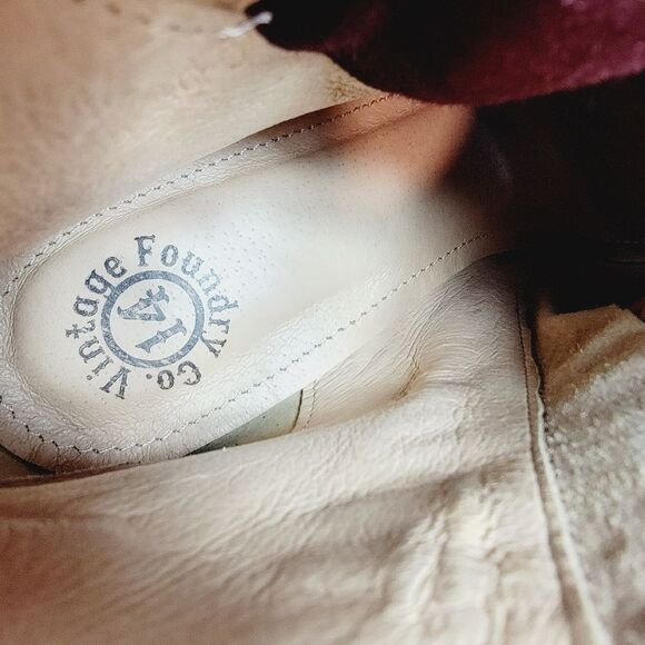 Vintage foundry Co. NWOB Sabrina open toe leather boot with block heel. size 9.5 - Picture 6 of 9